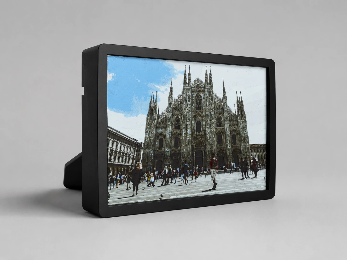 Voorkant van zwarte lithophane fotolijst van 10 bij 15 centimeter